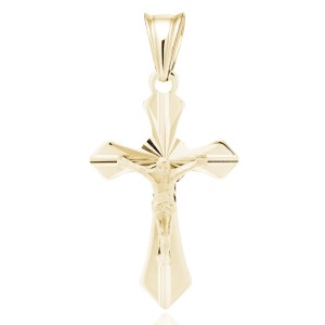 Cruciulita argint placată cu aur galben DiAmanti K0247G-DIA (Argint 925‰ 1,3 g.)